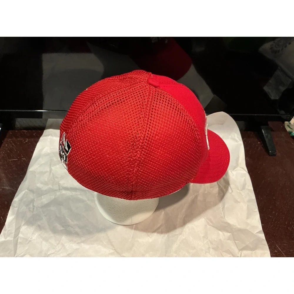 New Era Boston Red Sox 2004 World Series Champions Hat Red Mesh Stretch Fit OSFA